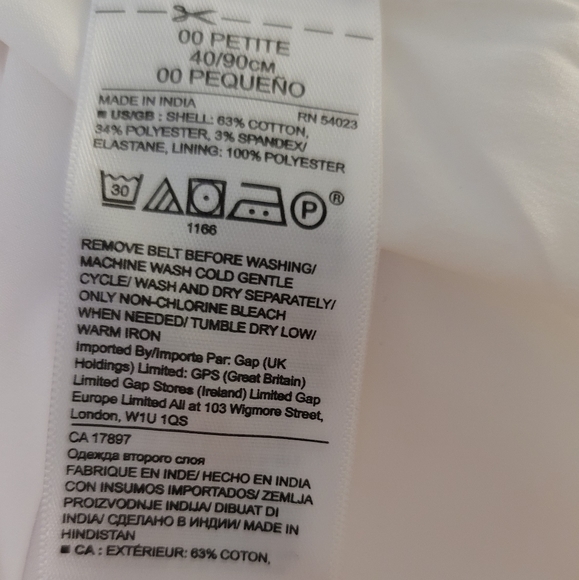 NWT Banana Republic white midi dress 00P - Picture 11 of 12